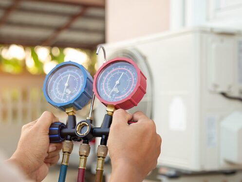 refrigerant pressure gauge, hvac tuneup