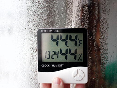 Humidity indicator in a Clackamas home