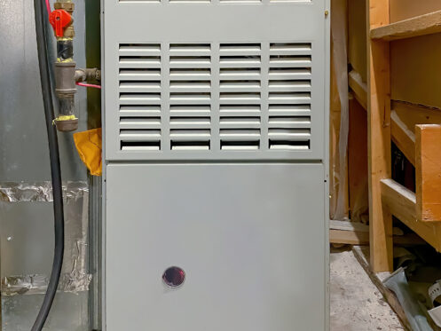 A gas furnace in a Clackamas, OR home